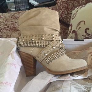 Cream colored boot